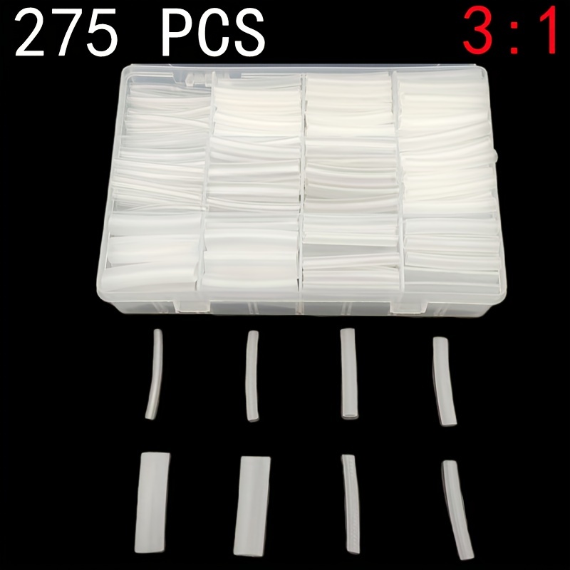 Tubo termorretráctil transparente de 3/4 pulgadas de diámetro con pegamento  adhesivo, relación 3:1, tubo retráctil marino, protector de envoltura de