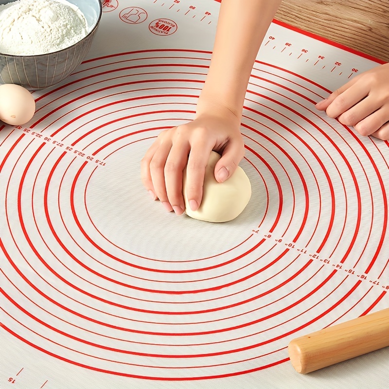 Non-slip Silicone Pastry Mat Extra Large with Measurements 28''By 20'' for  Silicone Baking Mat, Counter Mat, Dough Rolling Mat,O 