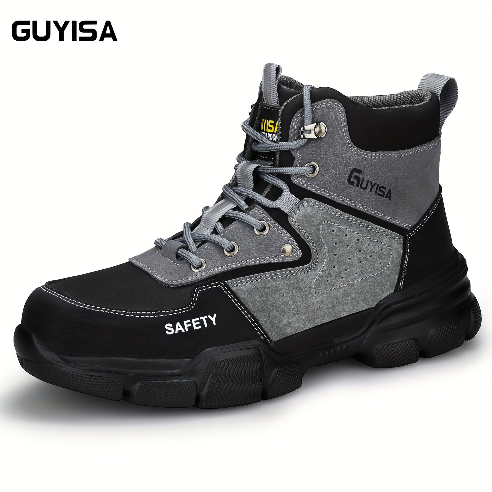 Guyisa 10kv Work High Quality Stylish Safety Shoes Men Steel Toe