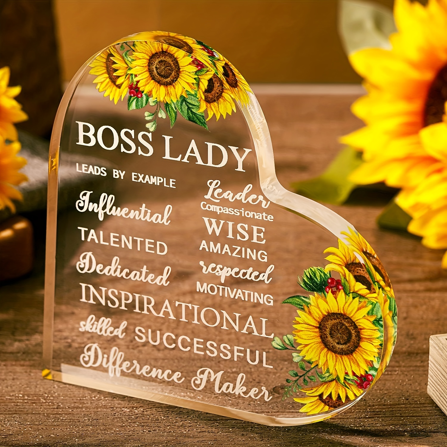 Gifts For Women Acrylic Desk Lady Office Decor Inspirational Quotes  Appreciation Keepsake And Paperweight For Birthday Christmas Gift(white,  Classic Style) - Temu