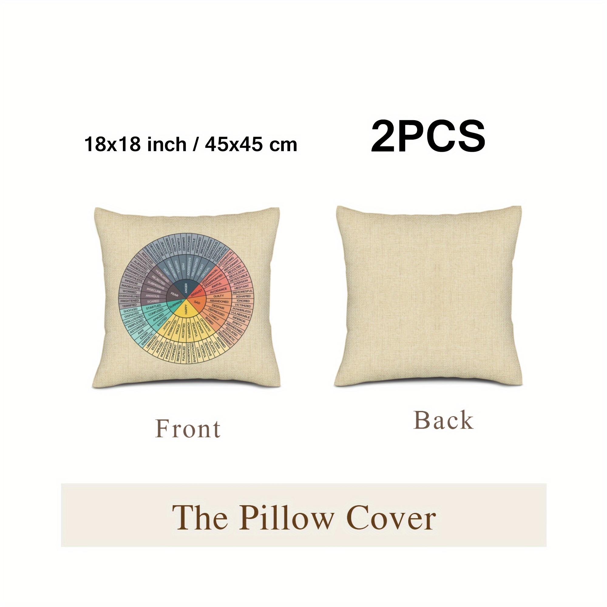 Plush Small Flax Pillow