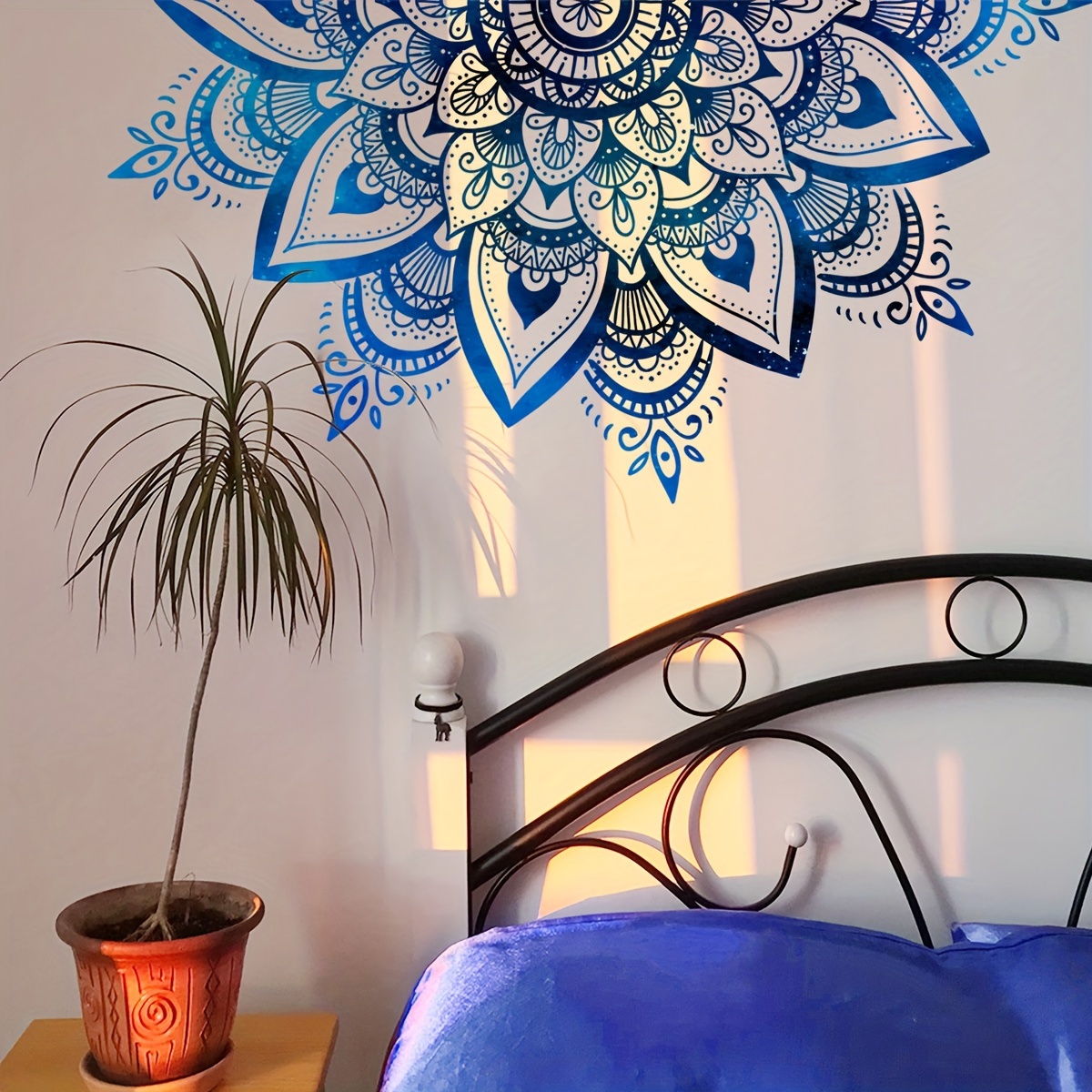 Mandala Wall Mural Decor For Yoga Meditation Studio Removable Self Adh –