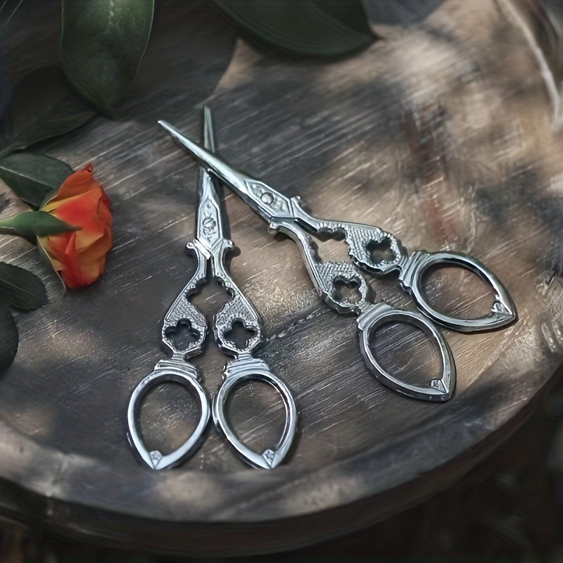 2pcs Stainless Steel Silver Mini Fodable Scissors Keychain Home Tailor  Shears Paper Cutter School Office Supply Cutting Tool