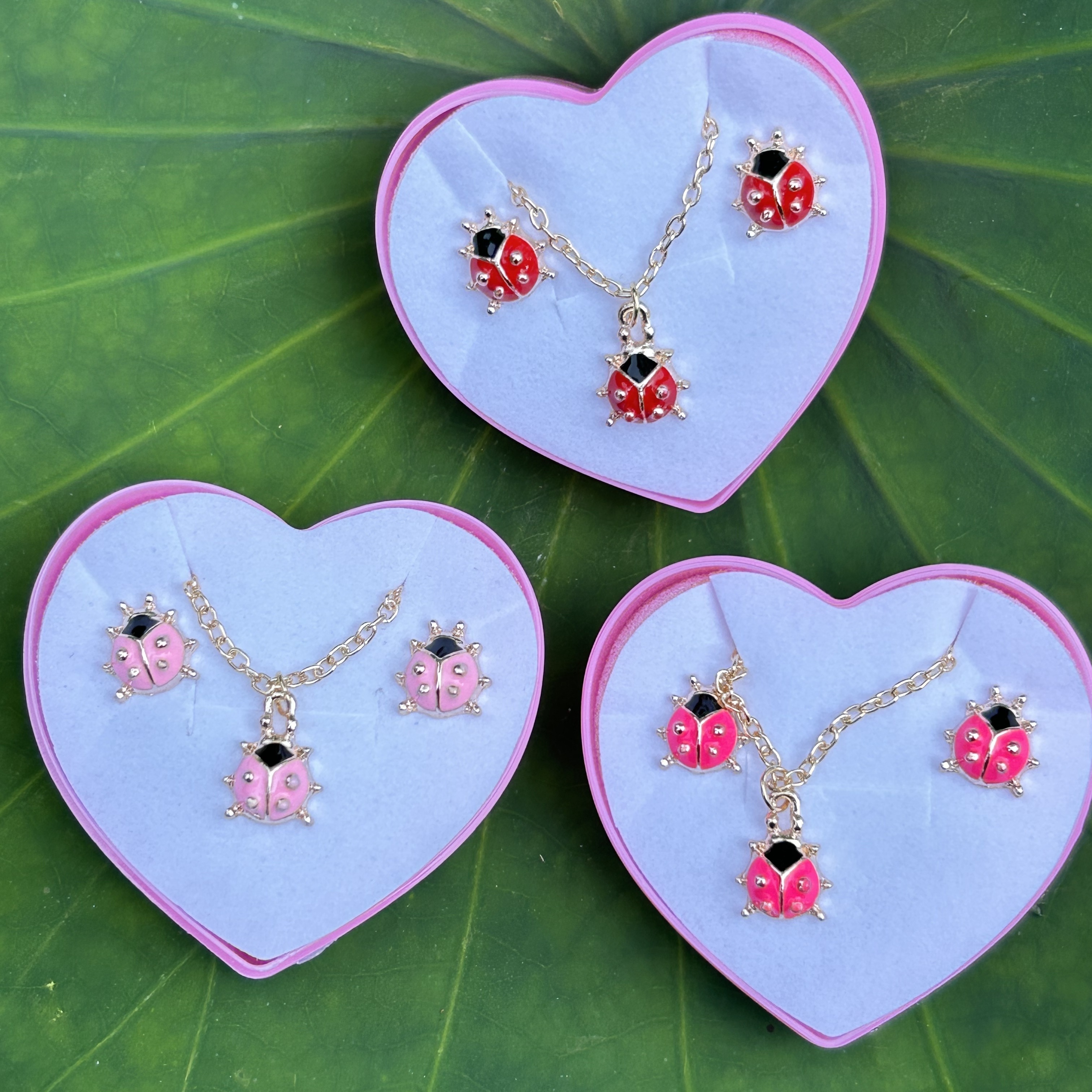Jewelry Set For Girls Necklace Bracelet Earring Ring Set - Temu