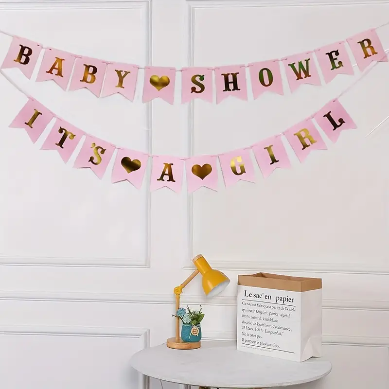Gold Pastel Happy 1st Birthday Banner Boy Girl Party Bunting Garland  Decorations