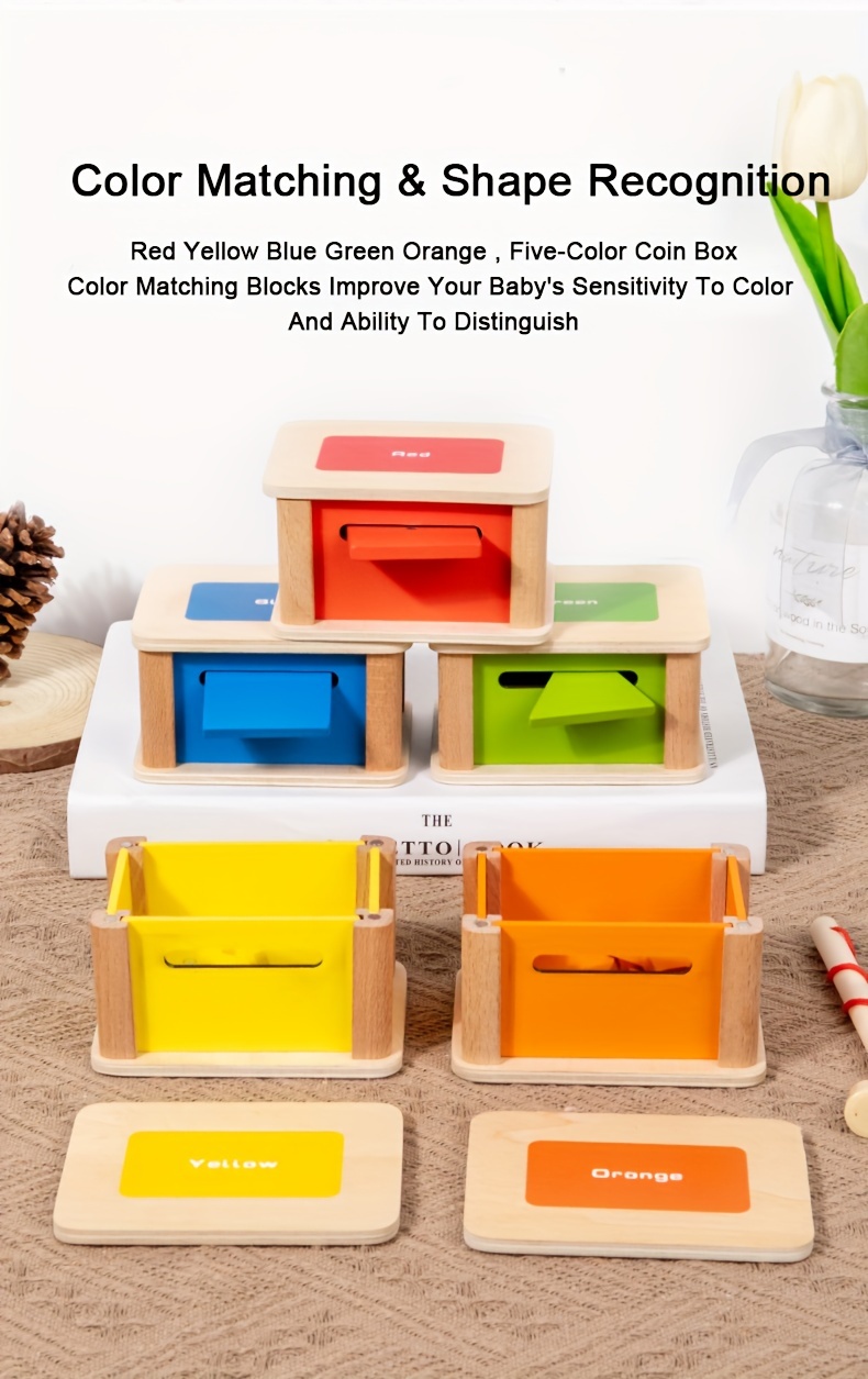 Children's Montessori Sorting Toys Color Shape Quantity - Temu