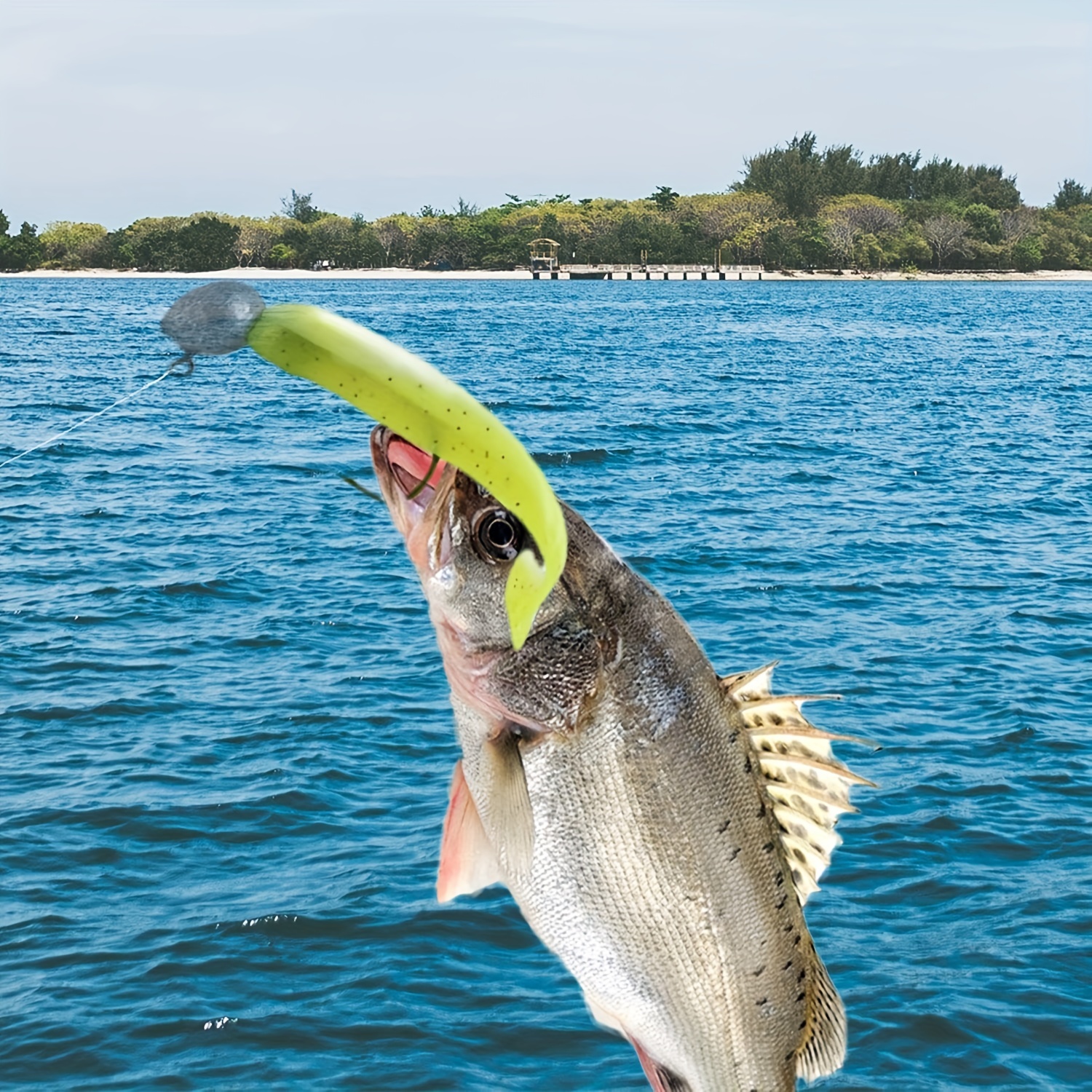 Soft Plastic Fishing Lures Kit Bass Hook Slot Freshwater - Temu