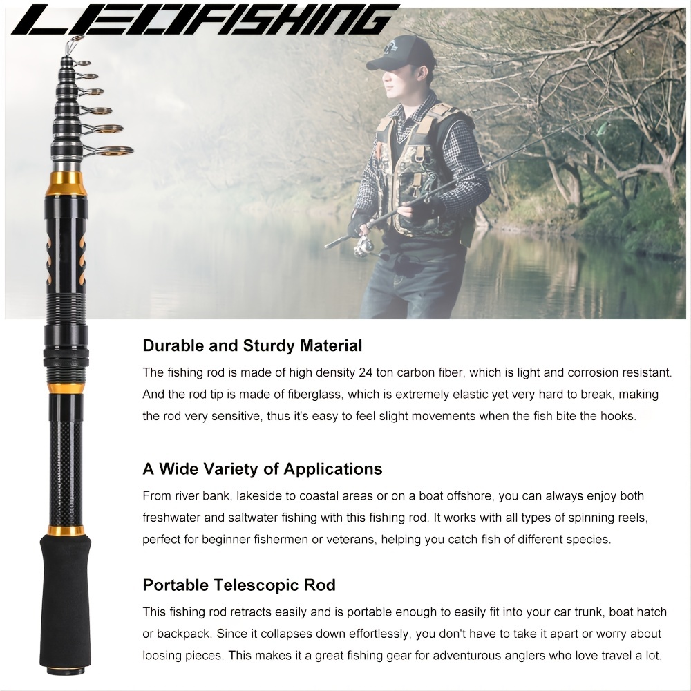 Lightweight Durable Portable Fishing Rod 4 Sizes Eva Handle - Temu