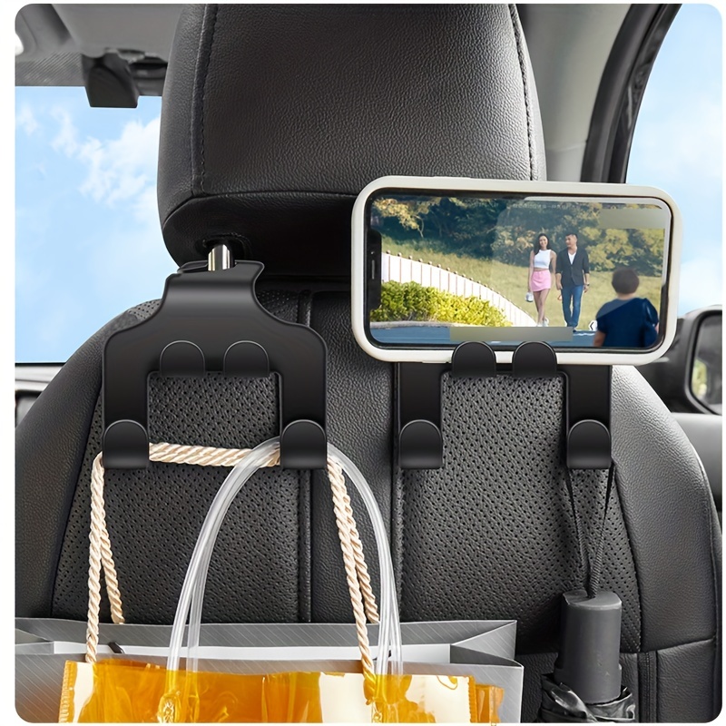 New Arrived Car Multi-function Rear Seat Back Bracket Storage Phone Holder  Hook Seat Headrest Mobile Phone Holder Hanger