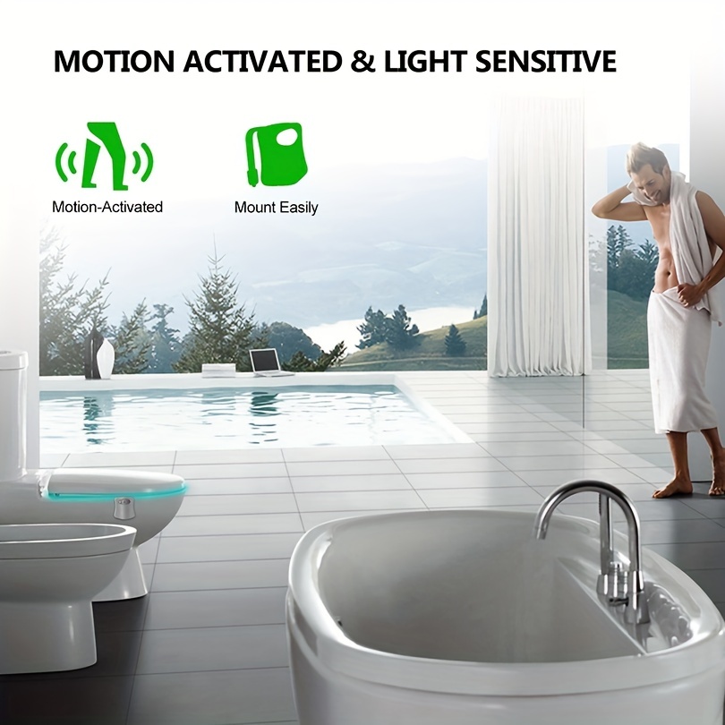 GlowBowl? Motion Activated Toilet Nightlight