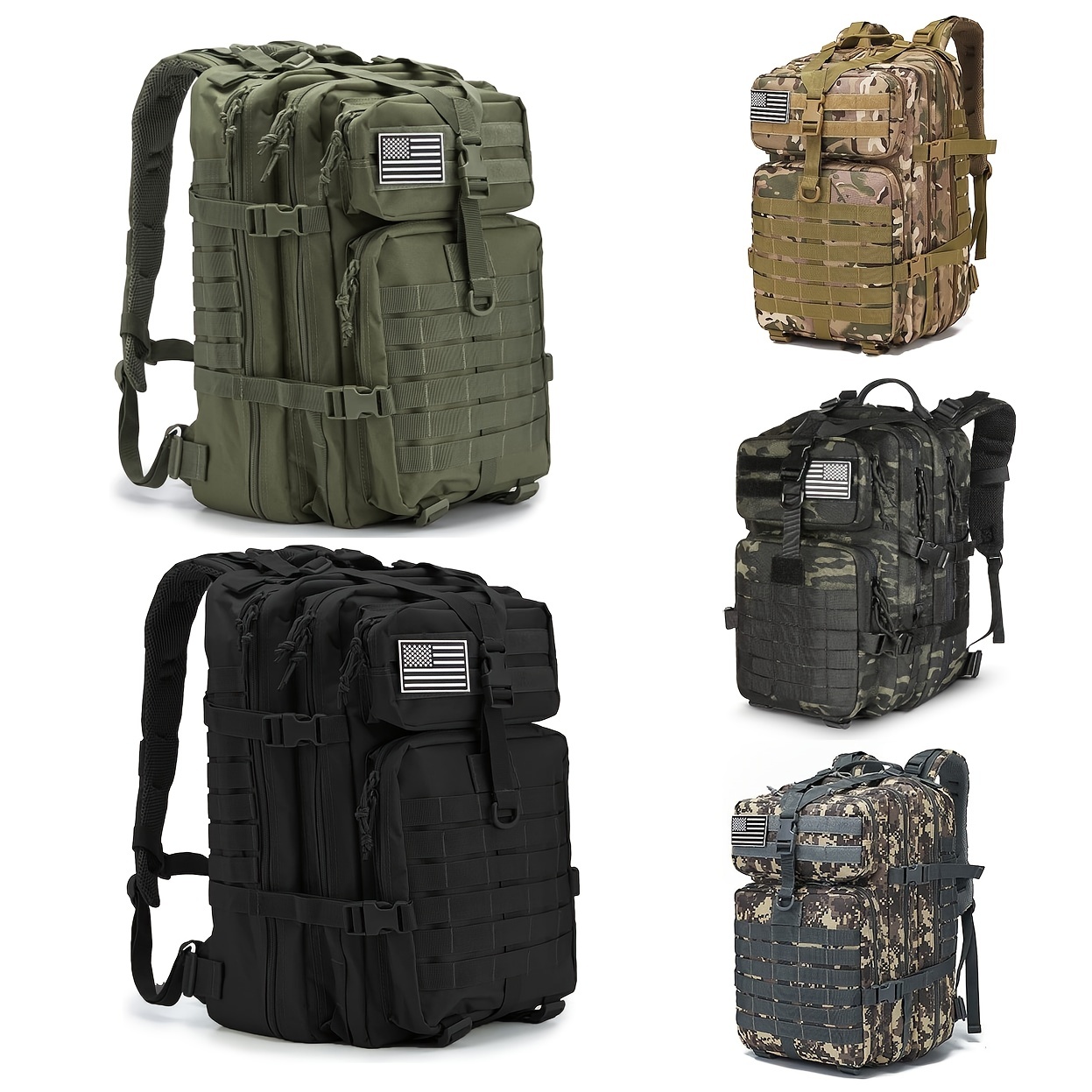 Tactical Backpack Men's Survival Backpack Large Capacity 3 - Temu