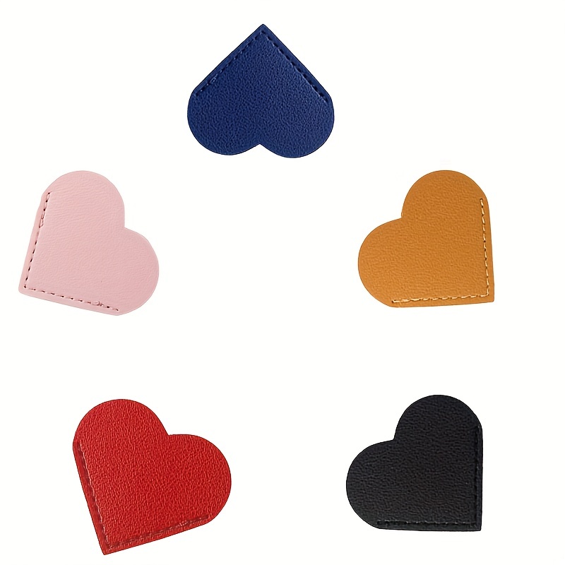 Marcadores Esquina 6 Paquetes Páginas En Forma Corazón Cuero - Temu