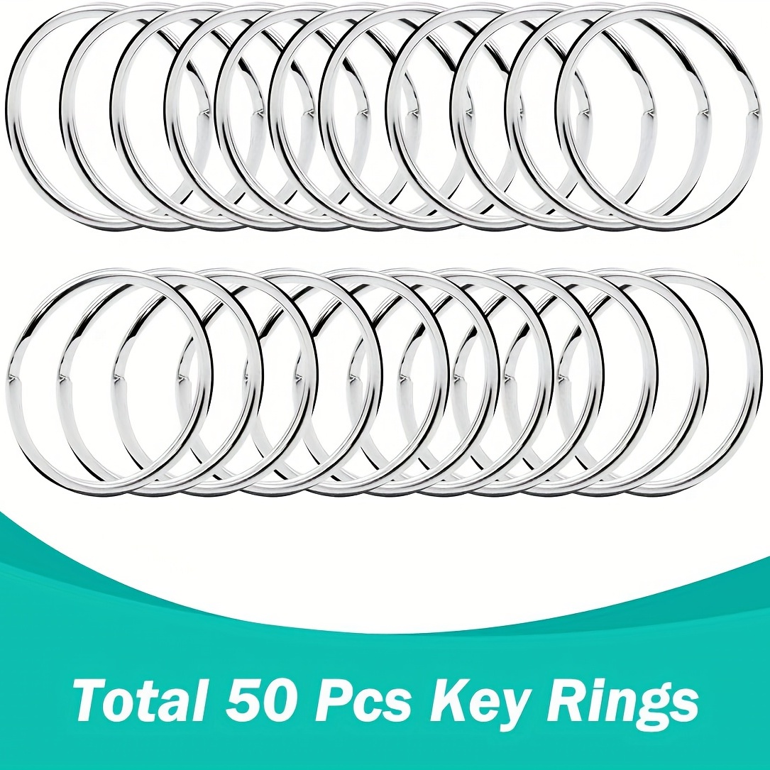  100PCS Swivel Snap Hooks with Key Rings, Premium Metal