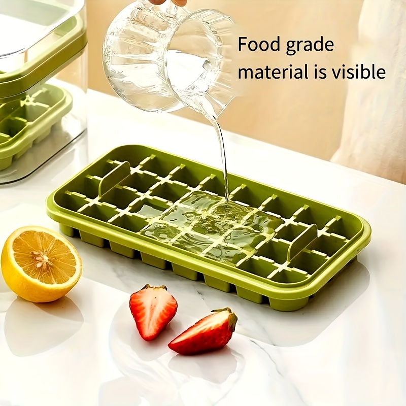 Household Multi-grid Ice Cube Mold Ice Box, Food Grade Storage Box, 4-layer  Large Capacity With Lid And Fresh-keeping Box, Ice Making Freezer With  Acrylic Ice Shovel, Transparent Food Shovel - Temu