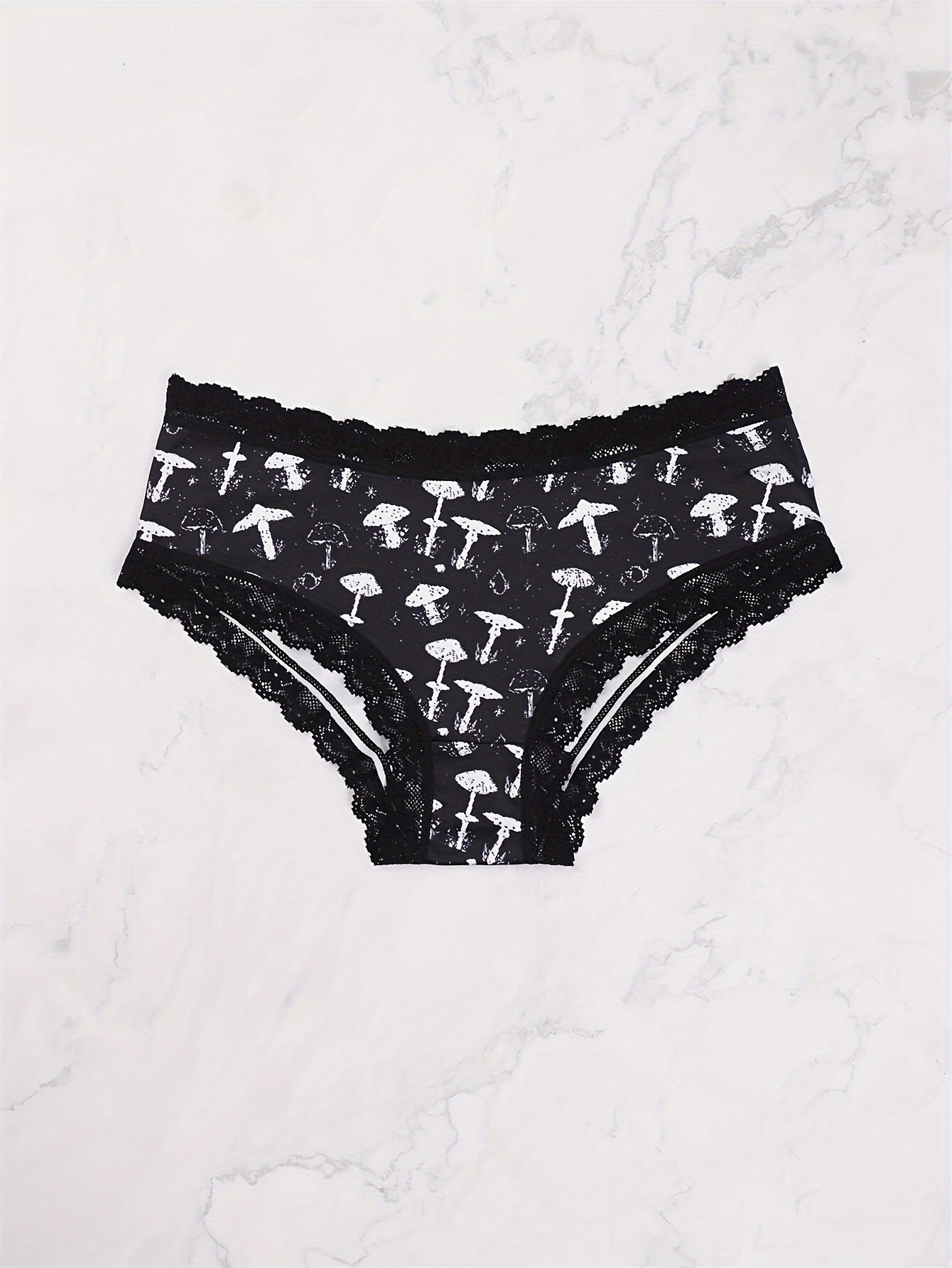 Gothic Contrast Lace Hipster Panties Halloween Skull Print - Temu New  Zealand