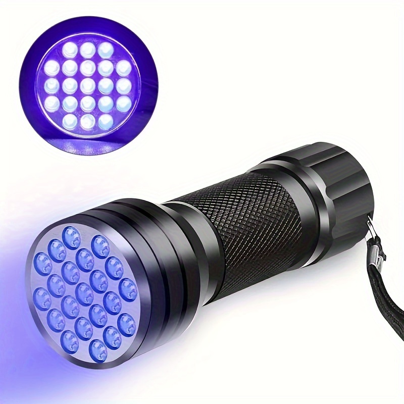 uv flashlight 21 led uv light 395nm led uv flashlights ultraviolet black light lamp details 0