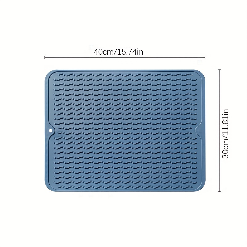 1pc Superfine Fiber Dish Drying Mat, Cup Coaster, Draining Mat For