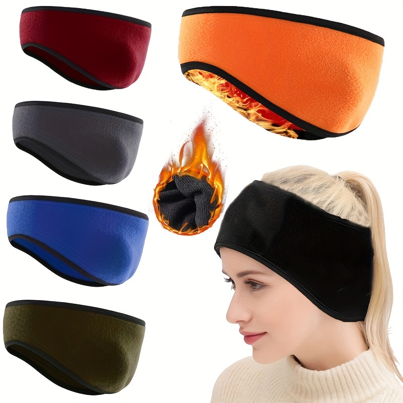 Ear Warmers Cover Headband Winter Sports Headwrap Fleece Ear muffs for Men  Women