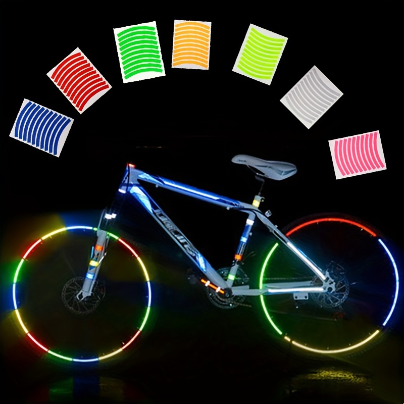 Reflective Bicycle Decals and Bike Helmet Stickers Honeycomb