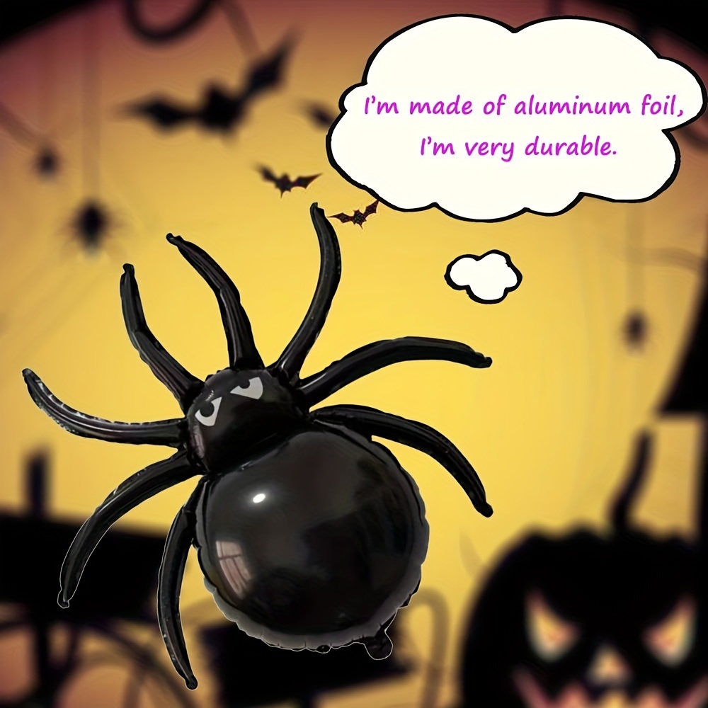 Realistic 3d Black Spider Balloons For Halloween And Day Of The