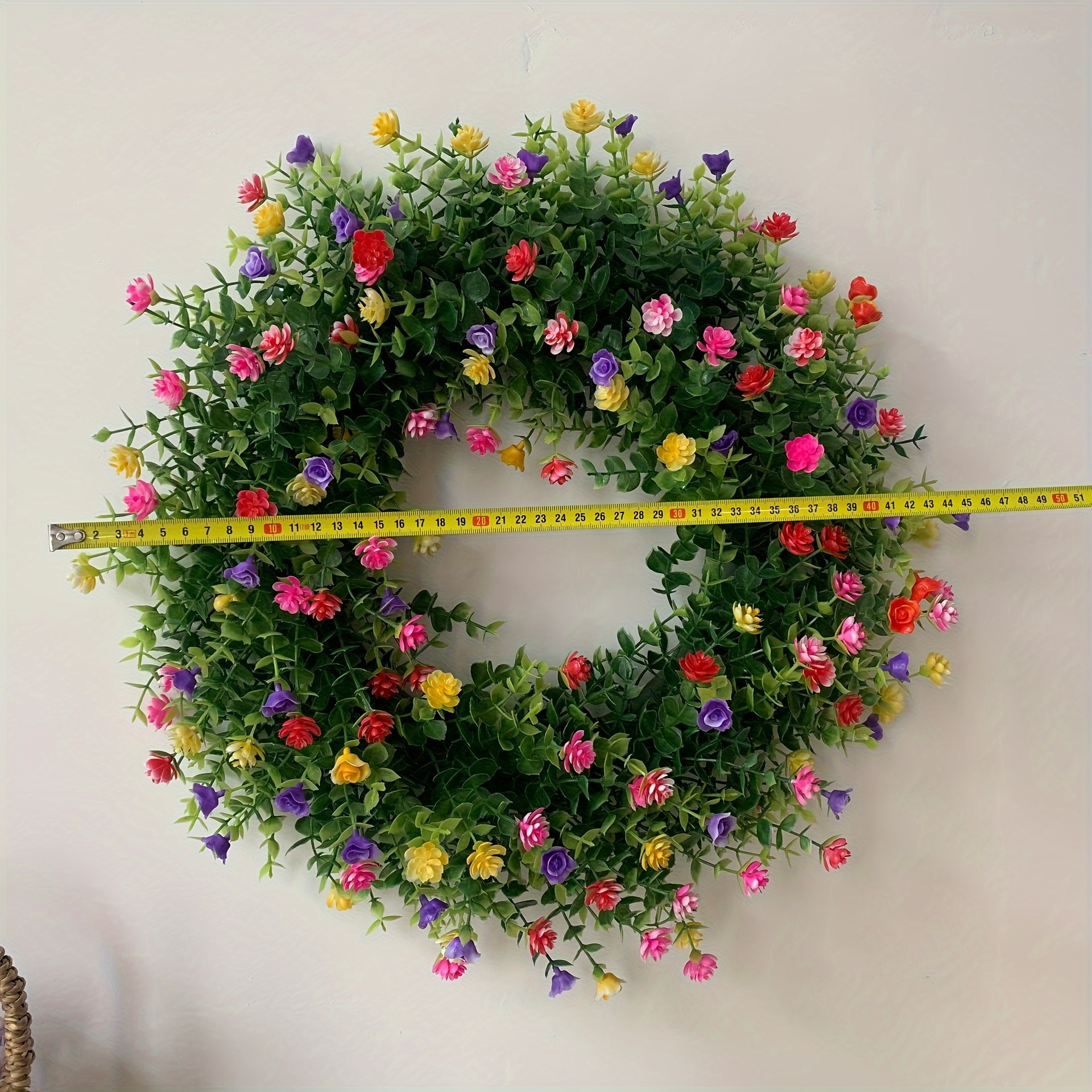 Spring wreath front door 22”