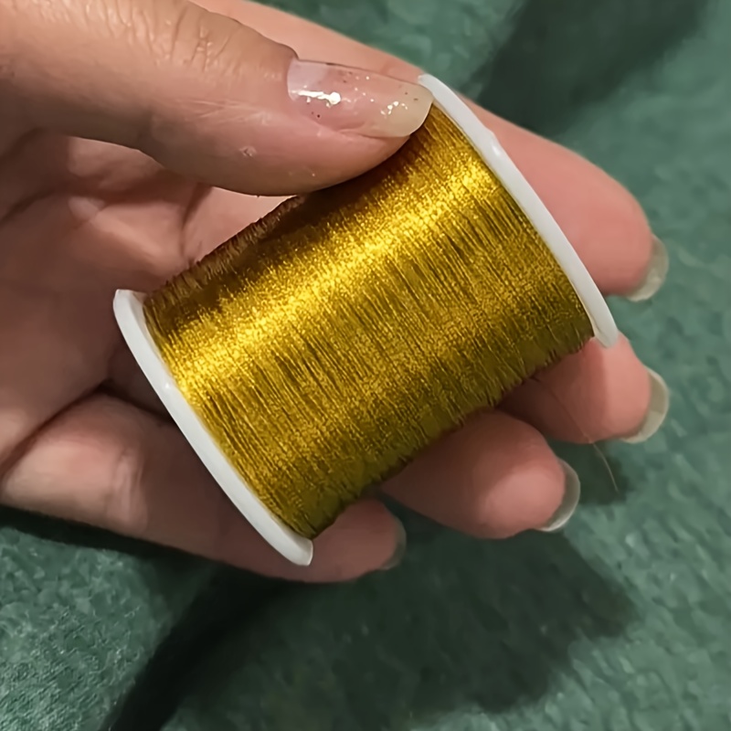 About 50 Meters Golden Silk Thread Diy Beading Thread - Temu