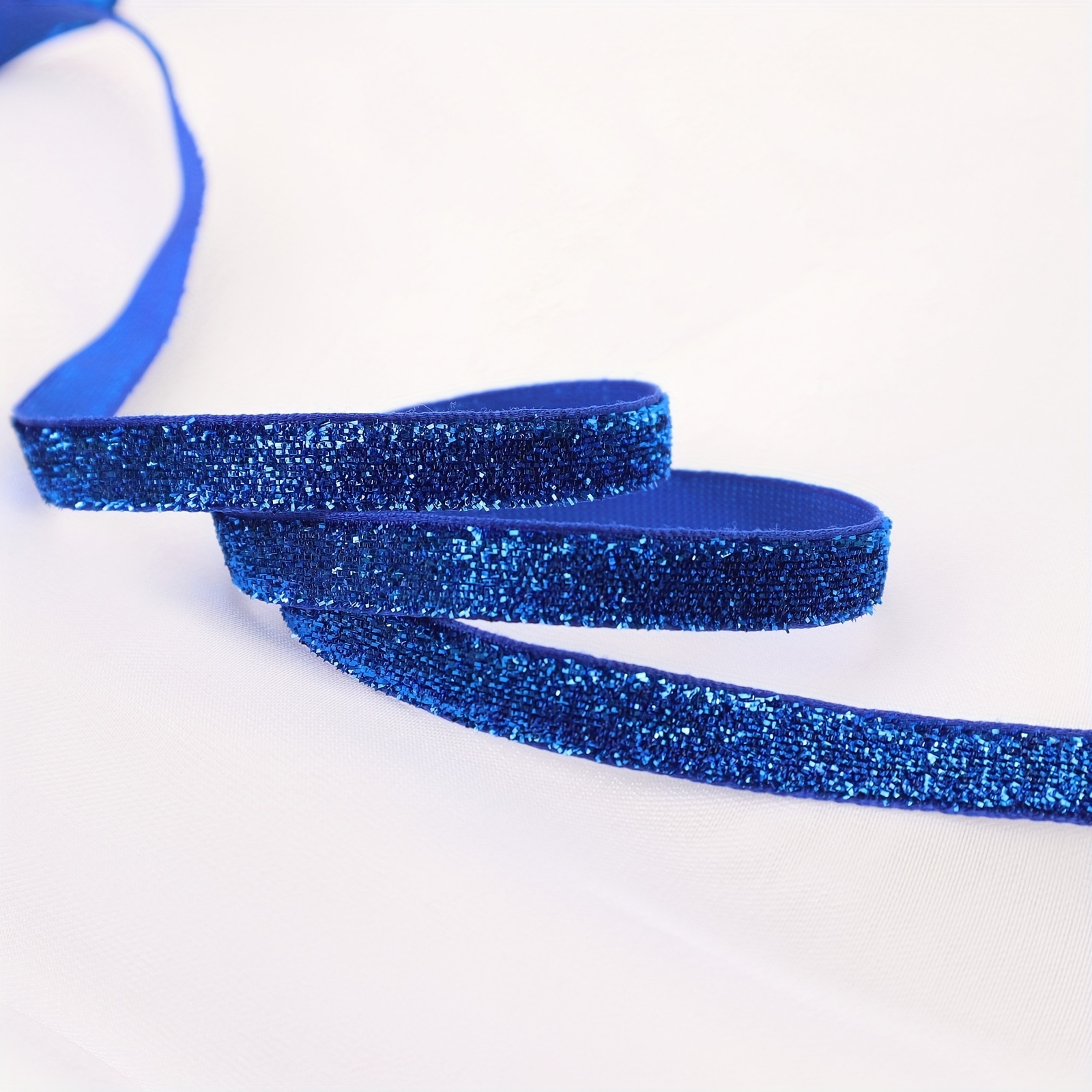 New Trend Product Colorful Metallic Glitter Velvet Ribbons for