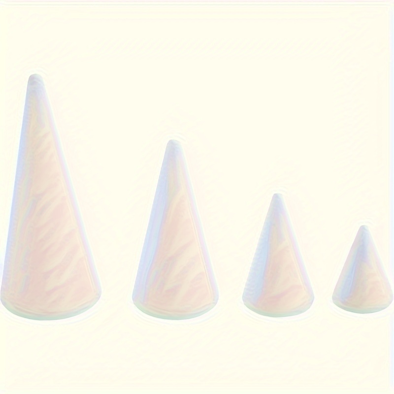4pcs White Solid Foam Cones, 4 Sizes Mixed, Diy Craft Cone Accessories, Foam  Christmas Tree Cones For Diy Arts And Crafts, Holiday Party Decorations,  Table Centerpieces Floral Arrangements Accessories