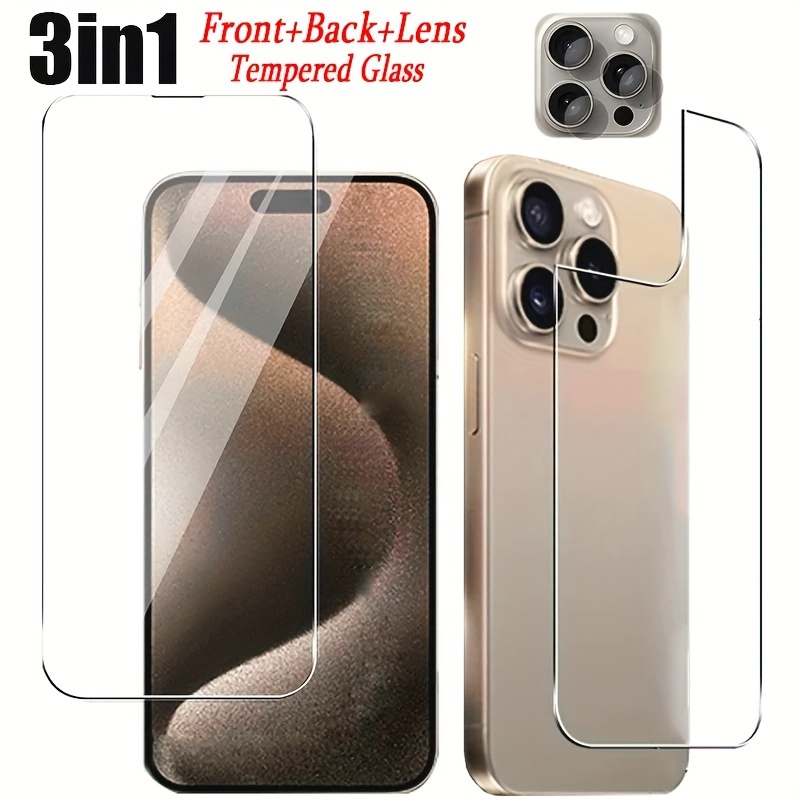 2 Paquetes Iphone 11 12 13 14 Pro Mini Plus Max [2x Película - Temu