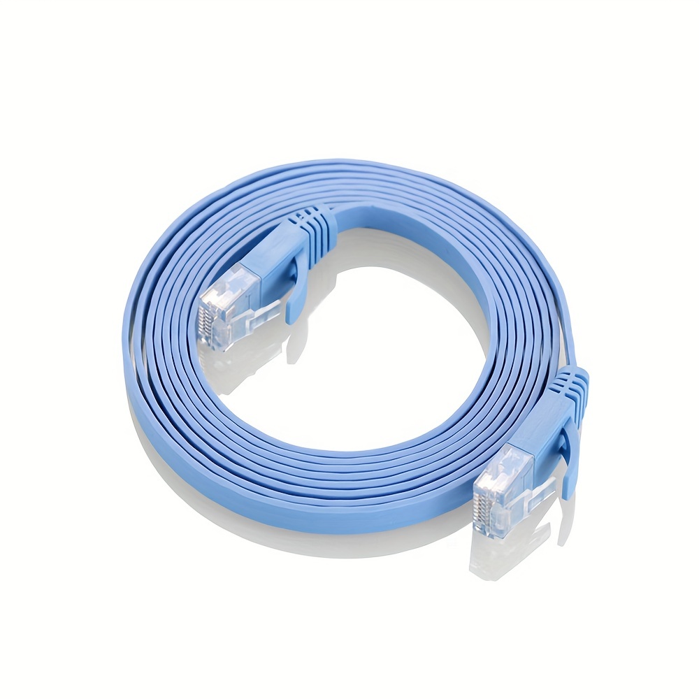 Cat 7 Ethernet Cable Flat High Speed Ethernet Internet Cable - Temu