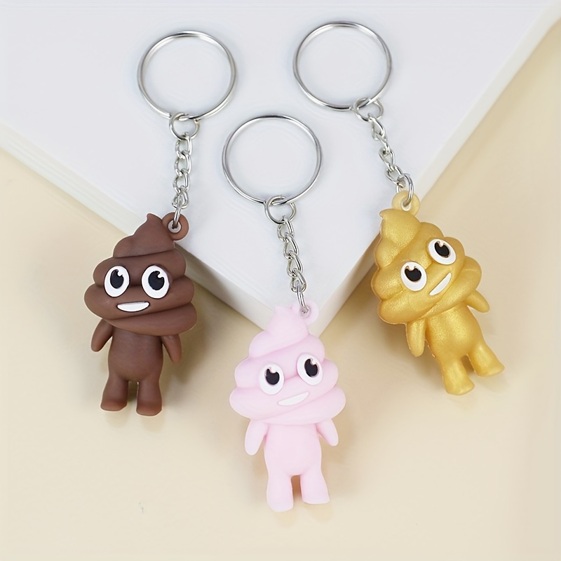 Cartoon Poop Keychain Doll Pendant Bag Accessory Key Chain Ring Purse Bag  Backpack Charm Earbud Case Cover Accessories Gift - Temu