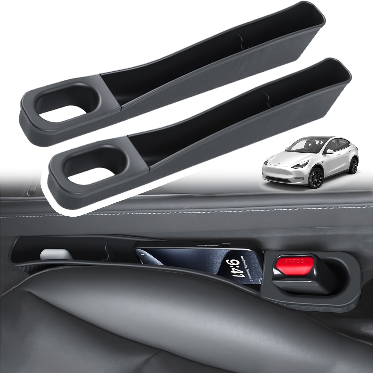Individuell Angepasste PU-Leder-umhüllte ABS-geformte Aufbewahrungsbox Für  Den Autositzspalt - Speziell Für Benz AMG! - Temu Austria