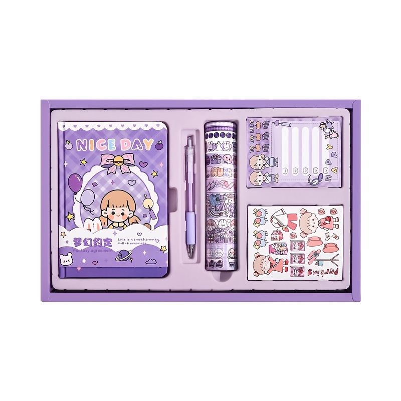 Dreamy Promise Gift Set Journal Notebook Tape Sticky Notes Stickers