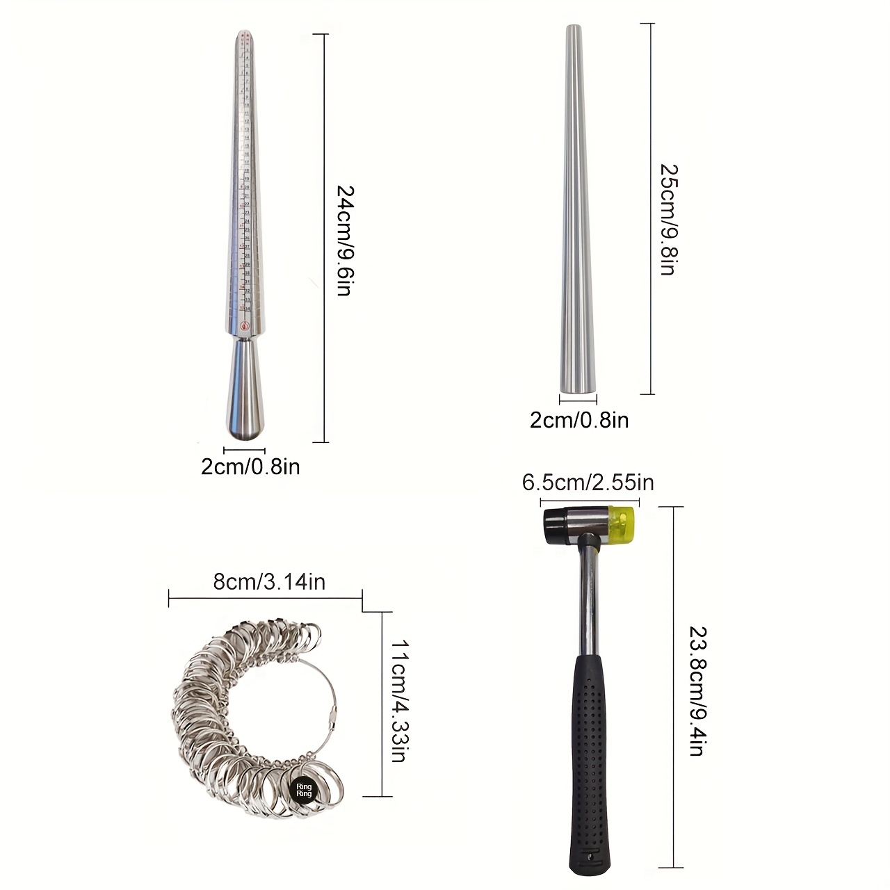 1pc Ring Sizer Measuring Tool, Metal Ring Sizer Guage, Sizes Ring  Measurement, Finger Sizing Measuring Tool Set For Jewelry Making Measuring,  Size