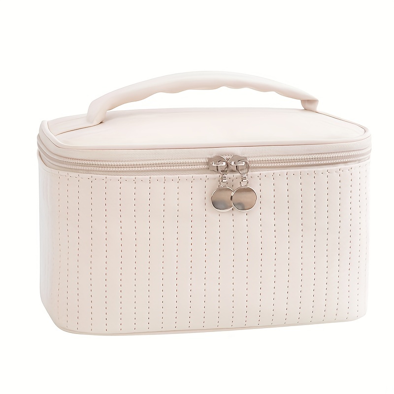 Image of Cake Makeup Bag Portable Desktop Storage Bag Large Capacity Travel Toiletry Organizer