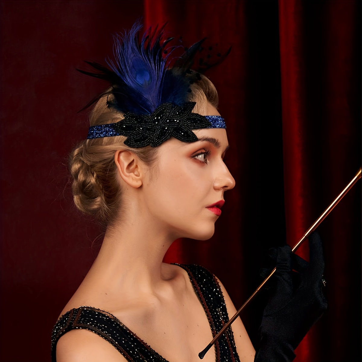 Fascia Con Piume Anni '20, Fascia Per Capelli Con Piume Anni '20 Tipo  Flapper, Accessori Per Capelli Anni '20 Gatsby Roaring