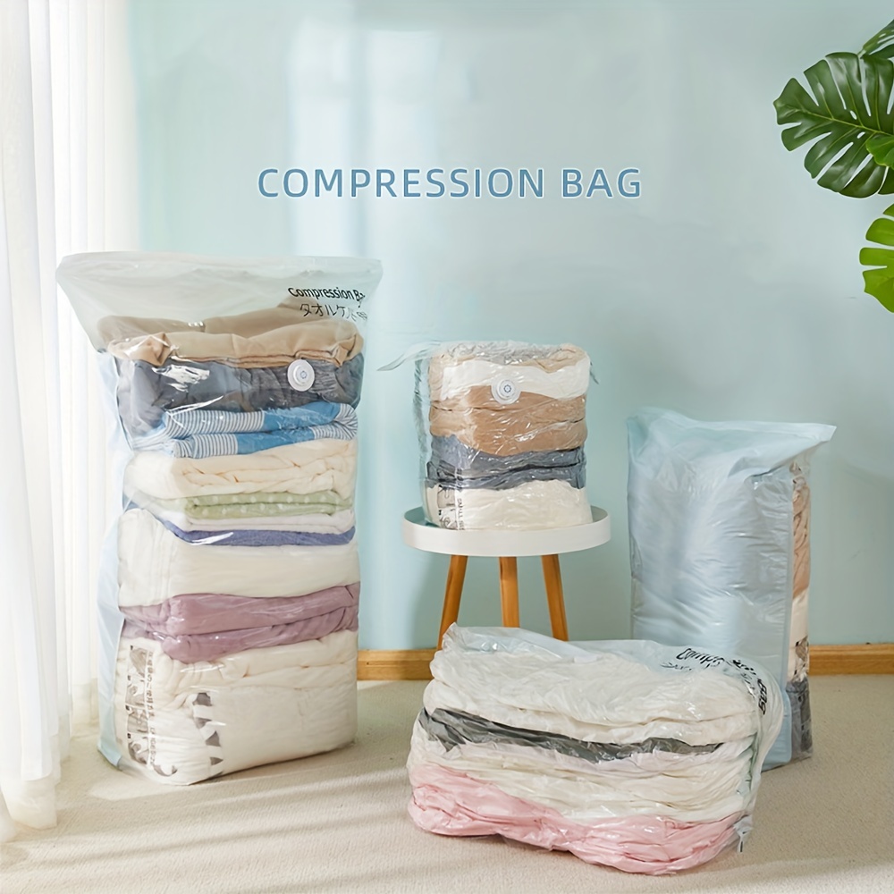 Jumbo Vacuum Compression Bag For Clothes And Quilts - Space Saving And Easy  To Use - Temu