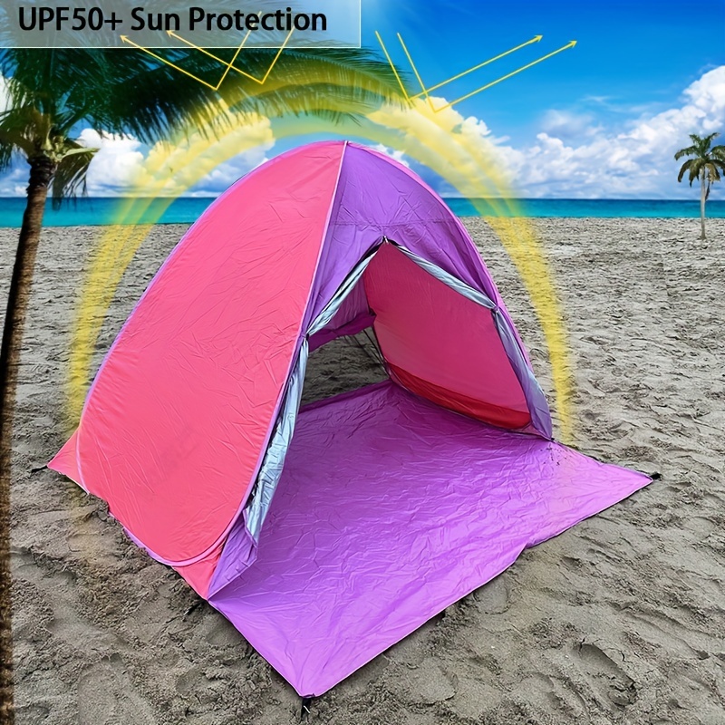 1-teiliges Pop-up-strandzelt, Upf 50+ Sonnenschutz, Tragbarer