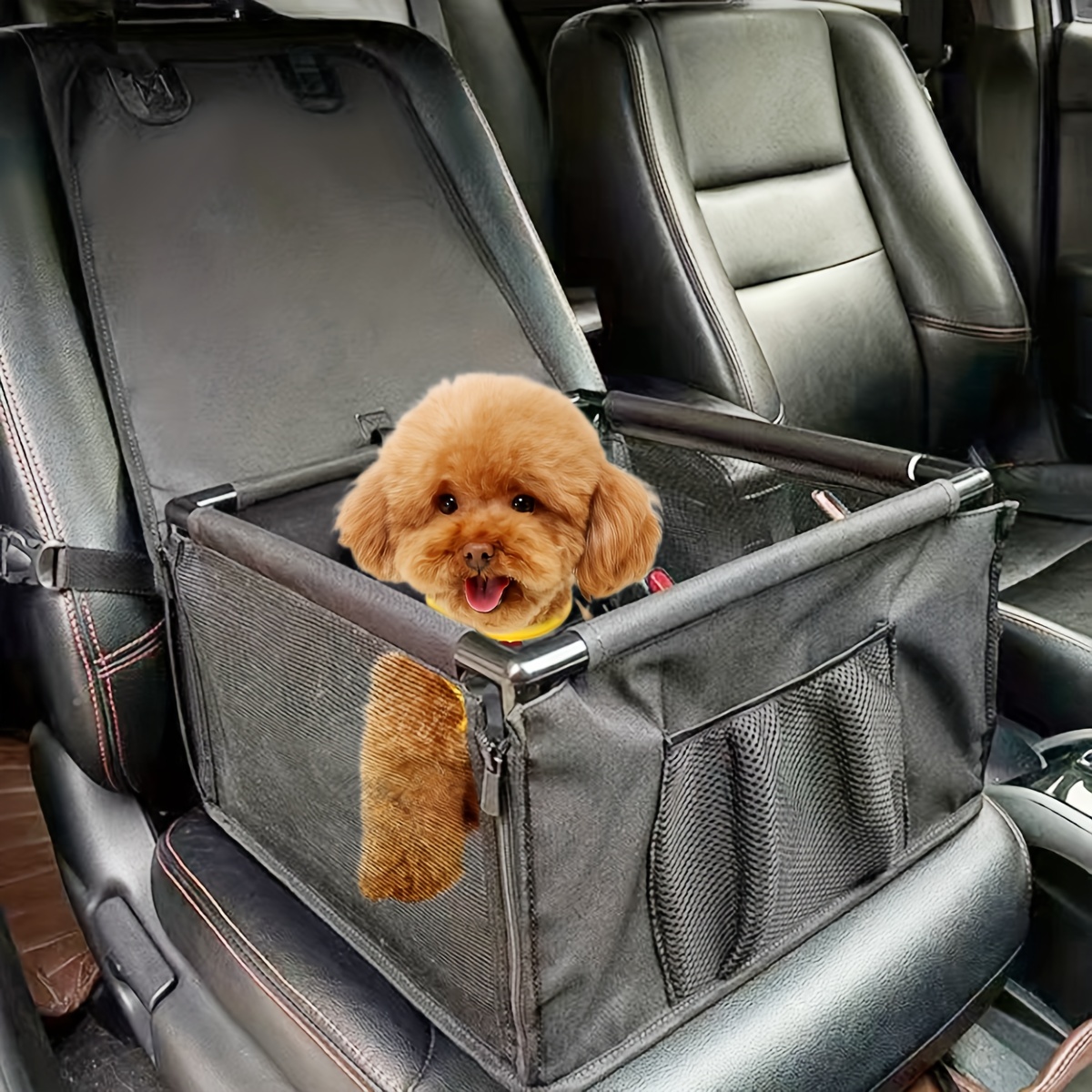 Asiento Coche Perros Asiento Coche Perros Pequeños Medianos - Temu