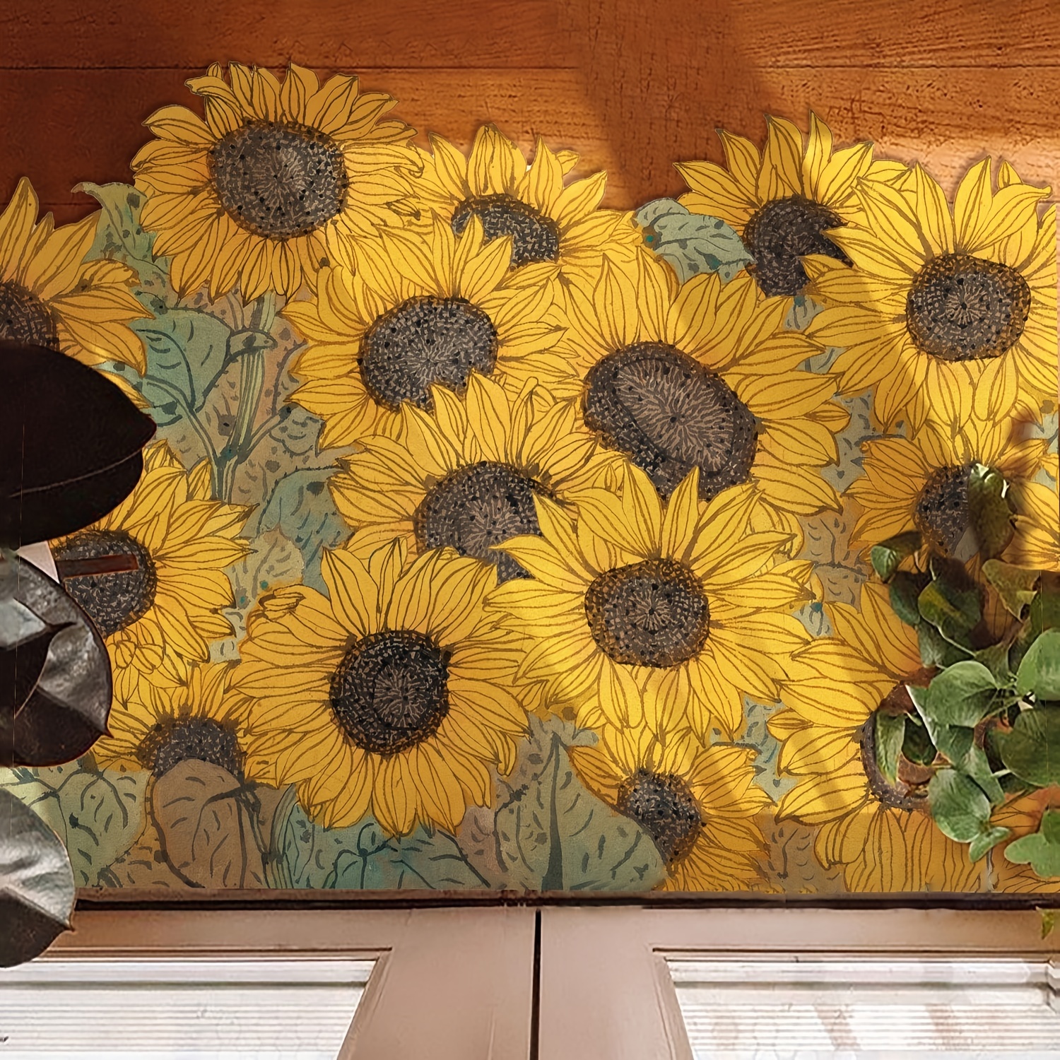  Doormat Indoor Sunflower Bloom Non-Slip Front Door