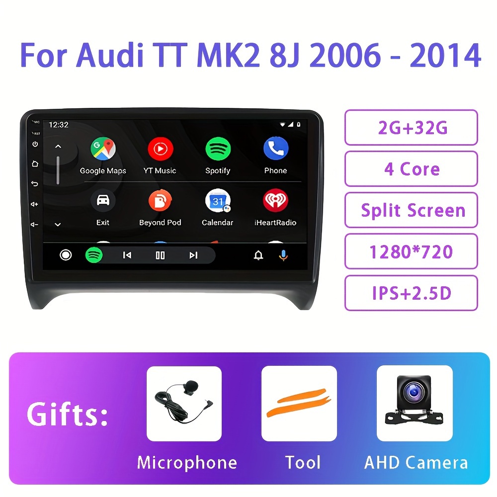 7 Inch 16G Car Dvd Radio Player Android Head Unit For Audi TT GPS
