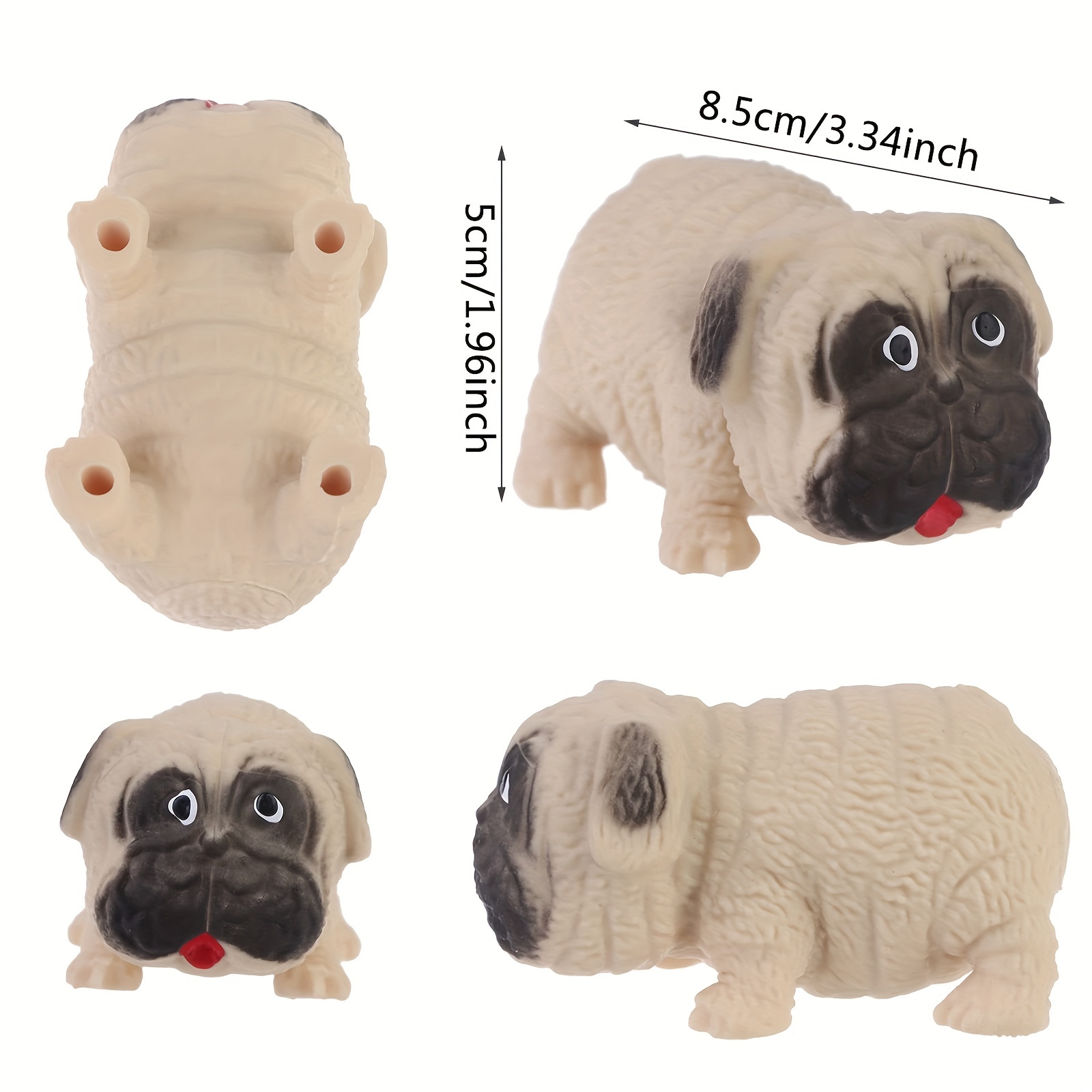 Stress Relief Pug Dog Pig Squishy Toy Puppy Squeeze Sensory Fidget