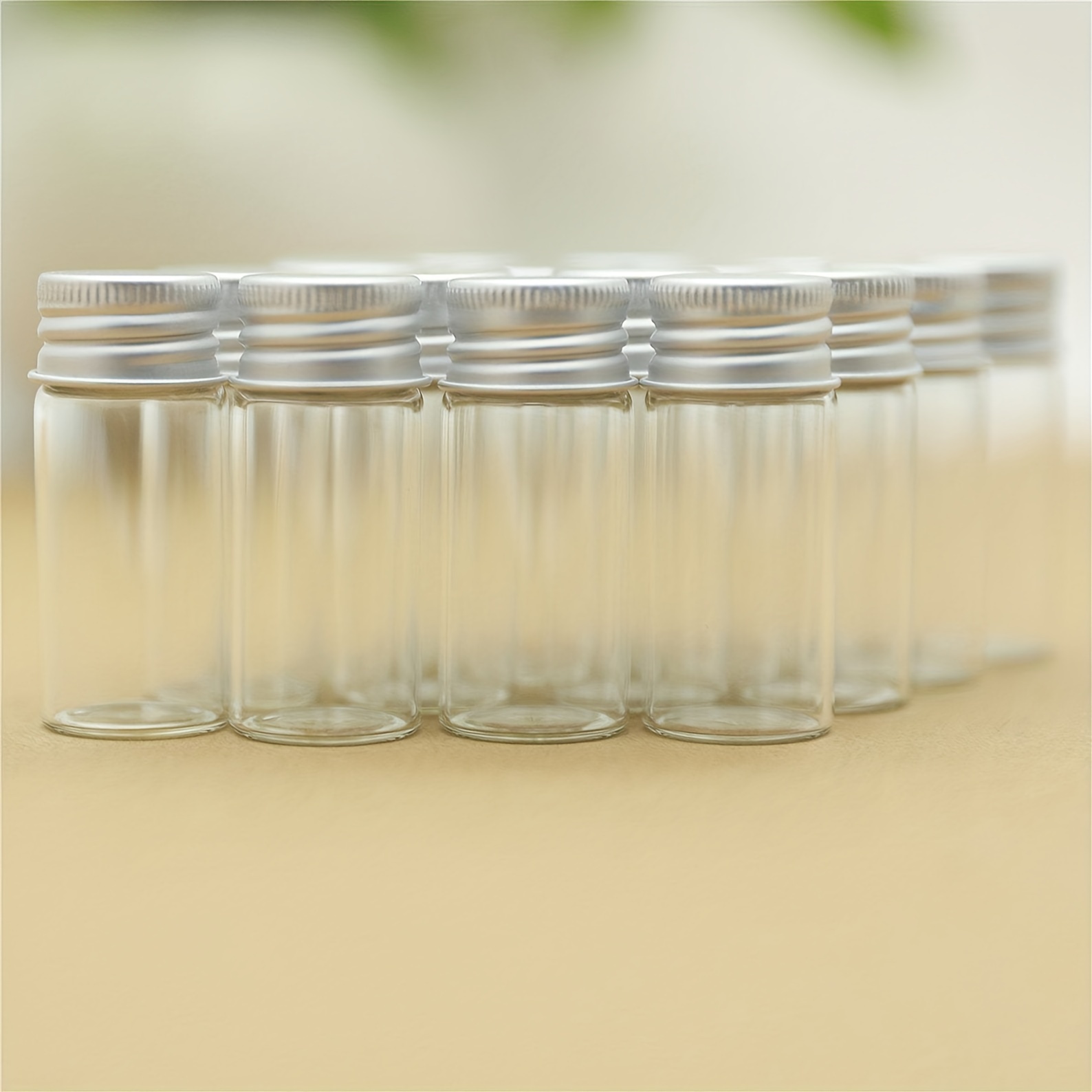 Mini Glass Jars Aluminum Lid, Small Glass Jars Metal Lids
