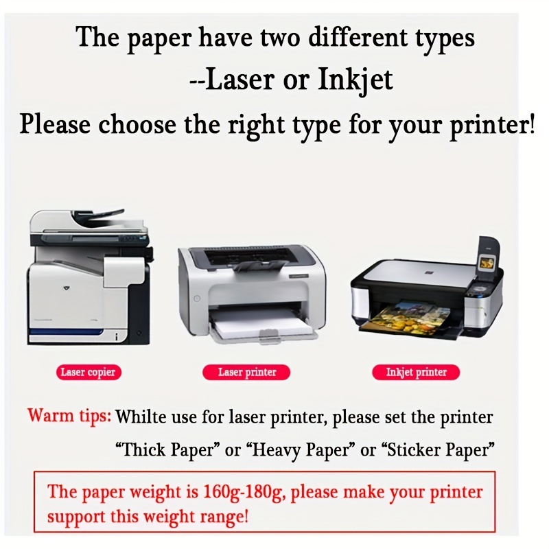 Papier autocollant vierge étanche pour imprimante à jet d'encre