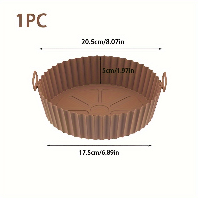 1pc Forro Silicona Freidora Aire (fondo 6 3 '') Forros - Temu Mexico