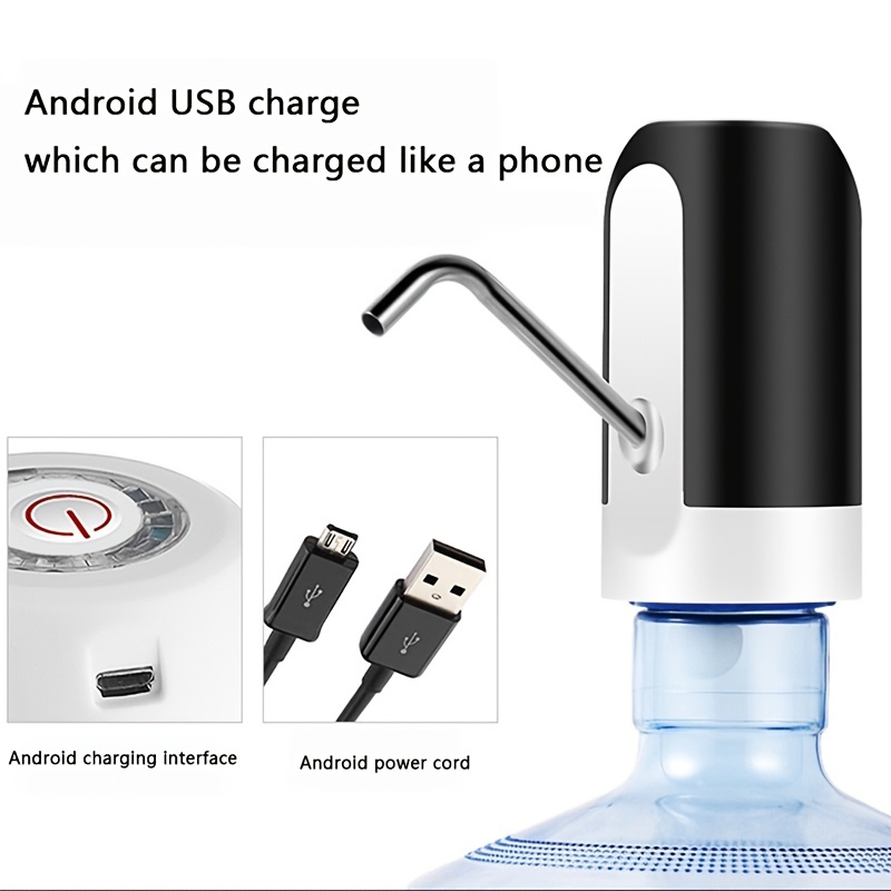 2BK Water Bottle Pump USB Charging Automatic Drinking Water Pump