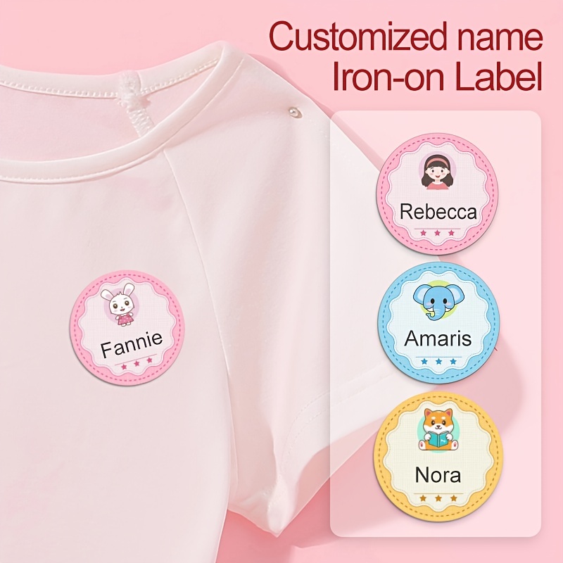 Custom Name Iron on Fabric Tags Machine Washable For Jackets - Temu