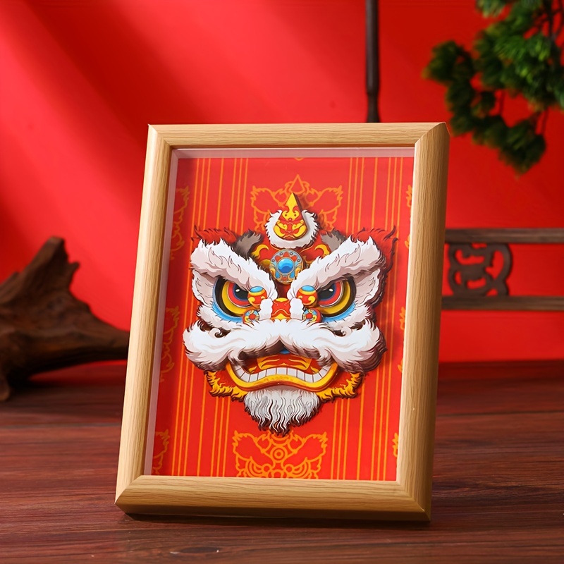 Red Art Frame Asian-Style