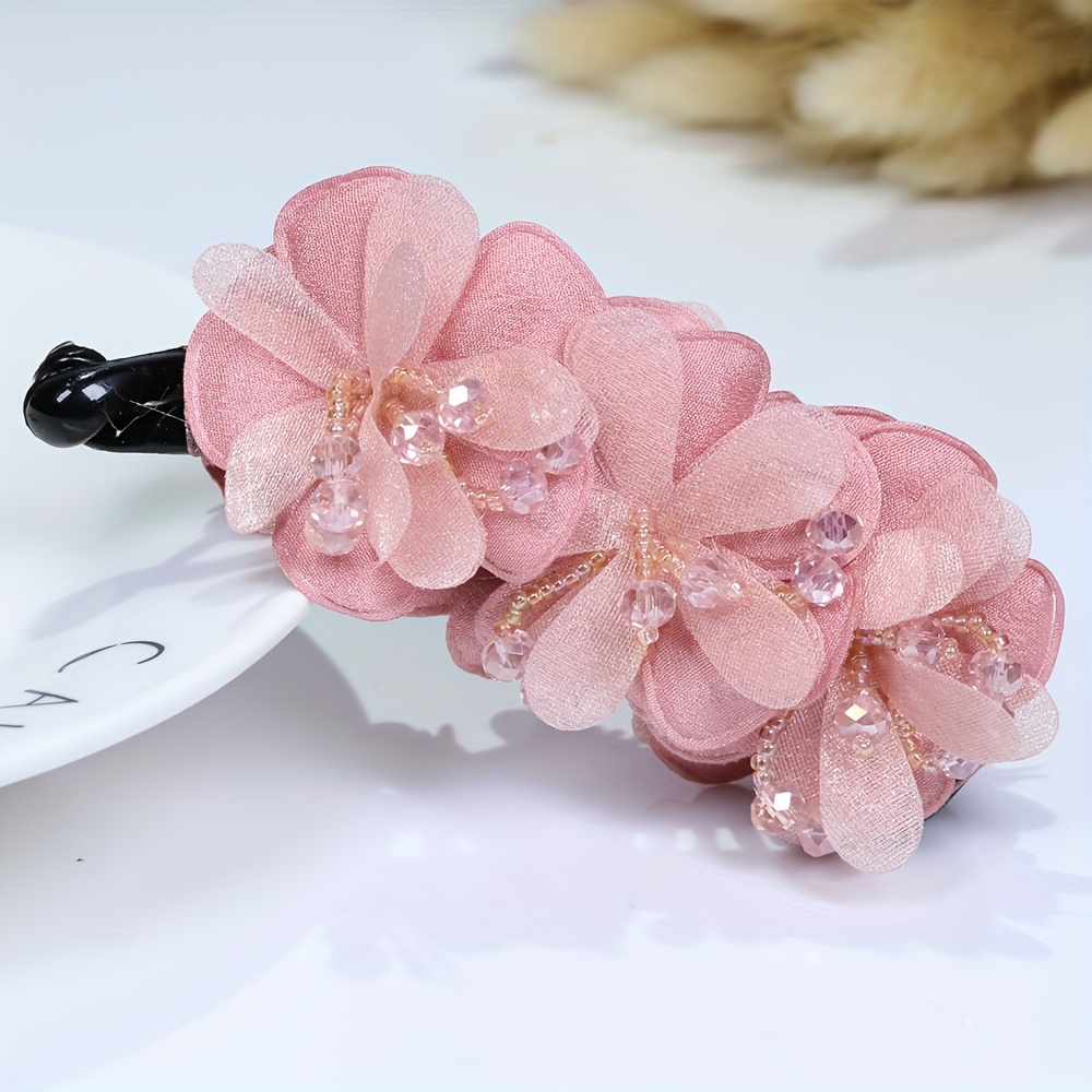 Fermagli Per Capelli Ragazze - 12 Pezzi Rosa Acrilico, Accessori Acconciature Per Bambine E Donne