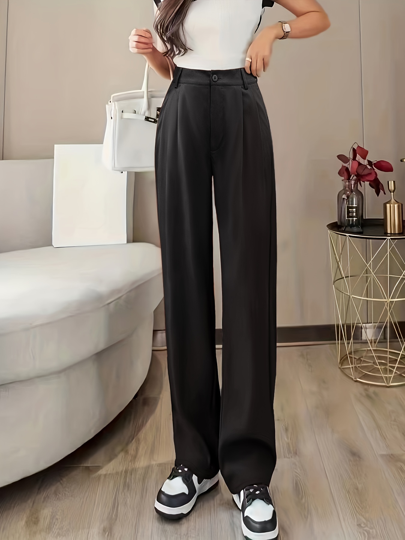 Dress Pants for Women Business Casual Tall Womens Printed Drawstring Leg  Loose